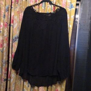 Torrid Sheer Long Sleeve Blouse Sz 3